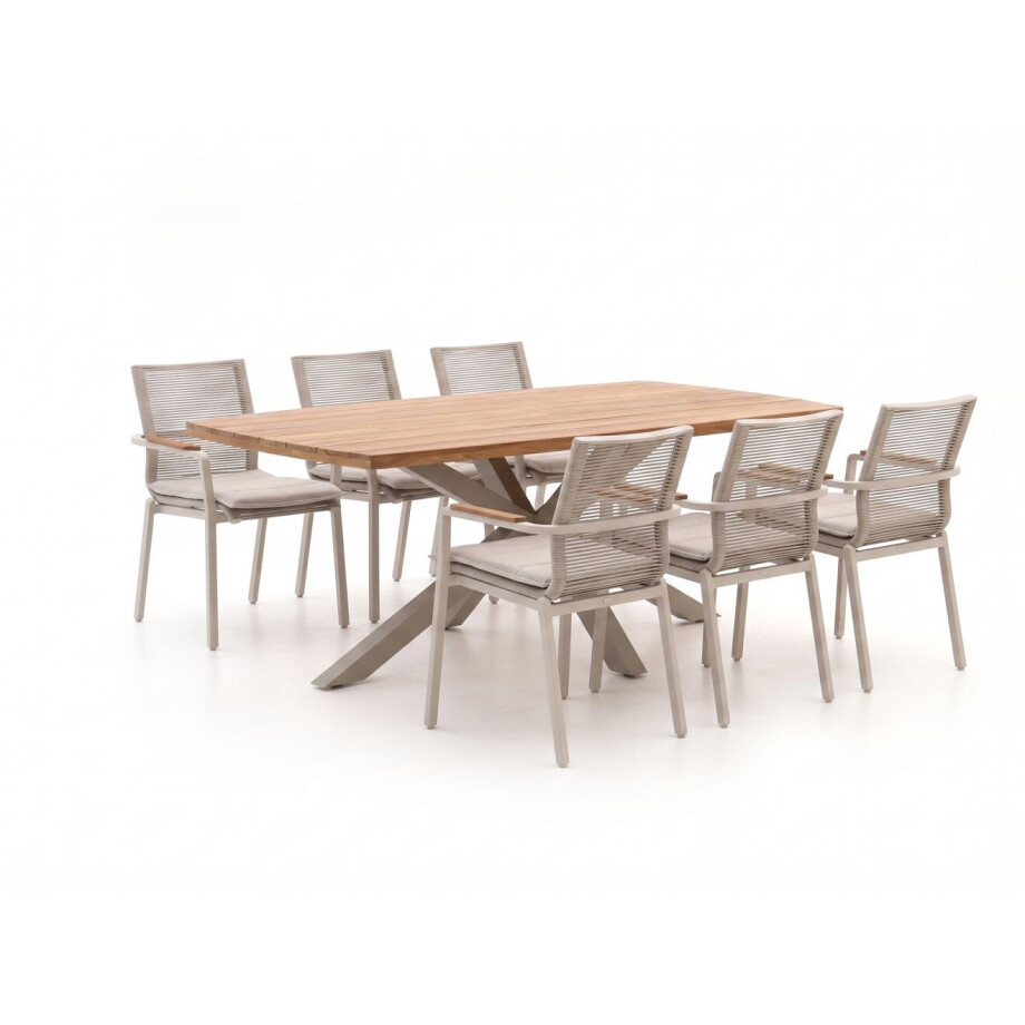 Bellagio Marudo/Induno Deens Ovaal 240cm dining tuinset 7-delig stapelbaar - Laagste prijsgarantie! Bellagio Marudo/Induno Deens Ovaal 240cm dining tuinset 7-delig stapelbaar - Laagste prijsgarantie! afbeelding 1