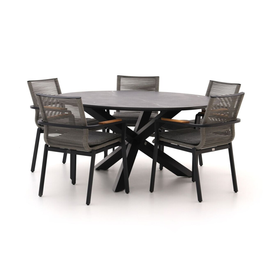Bellagio Marudo/Lodola ø 150cm dining tuinset 6-delig stapelbaar - Laagste prijsgarantie! Bellagio Marudo/Lodola ø 150cm dining tuinset 6-delig stapelbaar - Laagste prijsgarantie! afbeelding 1