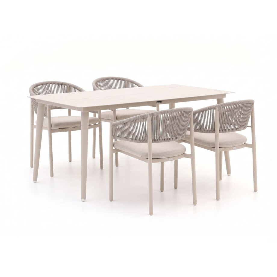 Bellagio Panaro/Sora 160cm dining tuinset 5-delig stapelbaar - Laagste prijsgarantie! Bellagio Panaro/Sora 160cm dining tuinset 5-delig stapelbaar - Laagste prijsgarantie! afbeelding 1