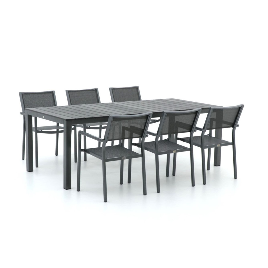 Bellagio Roma/Fidenza 220cm dining tuinset 7-delig stapelbaar - Laagste prijsgarantie! afbeelding 1