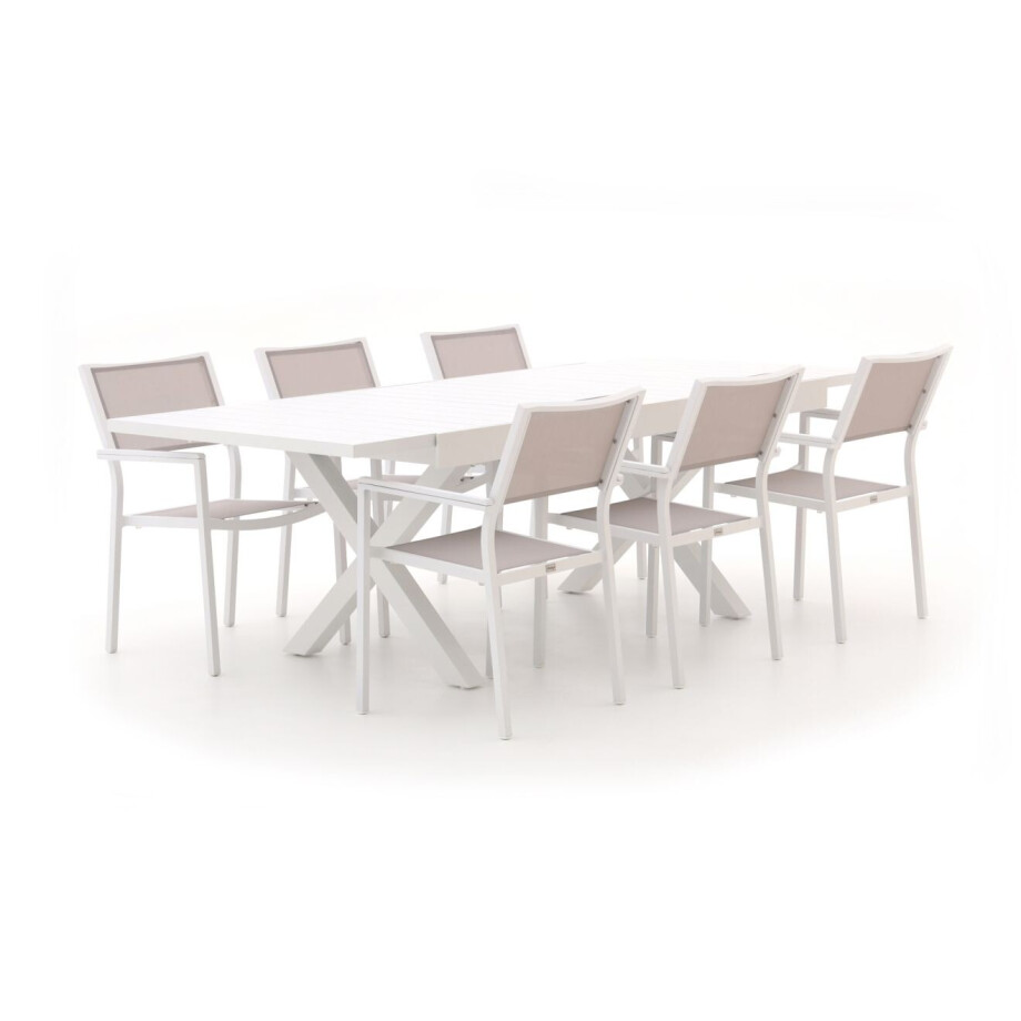 Bellagio Roma/Pavello 180cm dining tuinset 7-delig uitschuifbaar - Laagste prijsgarantie! afbeelding 1