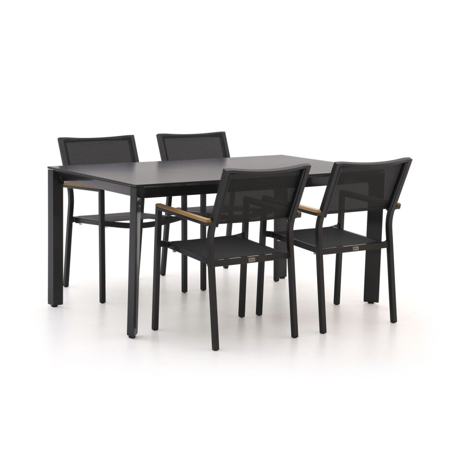 Bellagio Roma/Sestino 160cm dining tuinset 5-delig stapelbaar - Laagste prijsgarantie! afbeelding 1