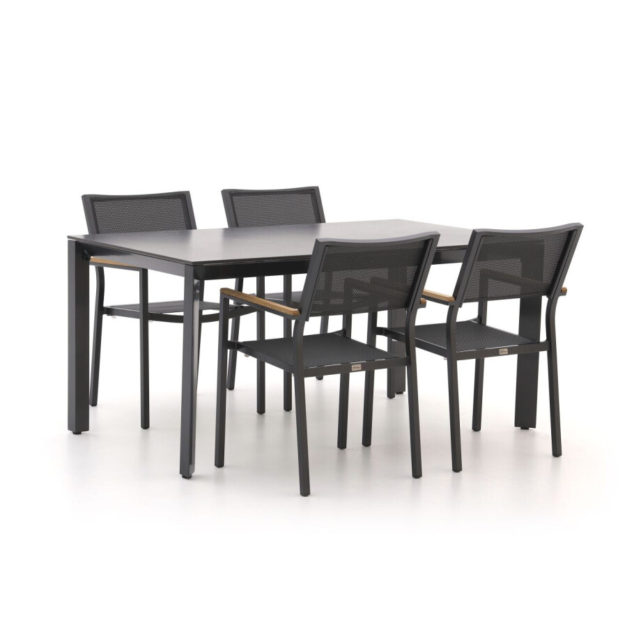 Bellagio Roma/Sestino 160cm dining tuinset 5-delig stapelbaar - Laagste prijsgarantie! Bellagio Roma/Sestino 160cm dining tuinset 5-delig stapelbaar - Laagste prijsgarantie! afbeelding 1