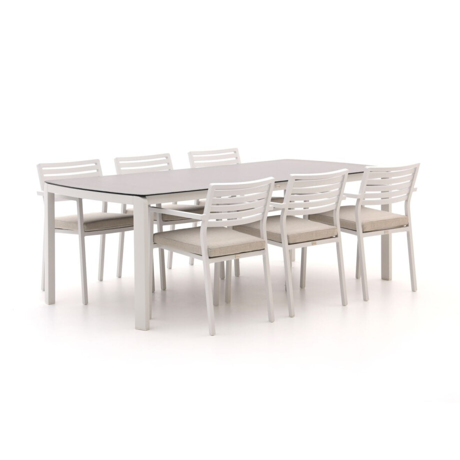 Bellagio Rumo/Ciane 220cm dining tuinset 7-delig stapelbaar - Laagste prijsgarantie! afbeelding 1