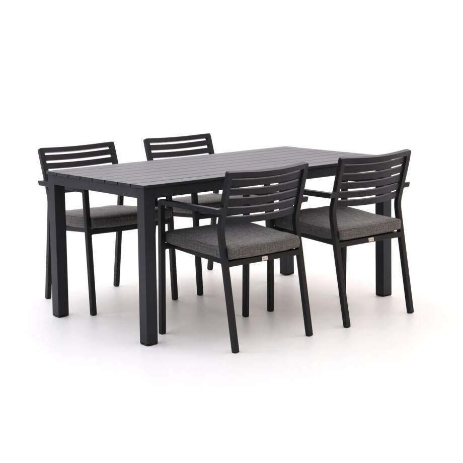 Bellagio Rumo/Menzano 160cm dining tuinset 5-delig stapelbaar - Laagste prijsgarantie! afbeelding 1