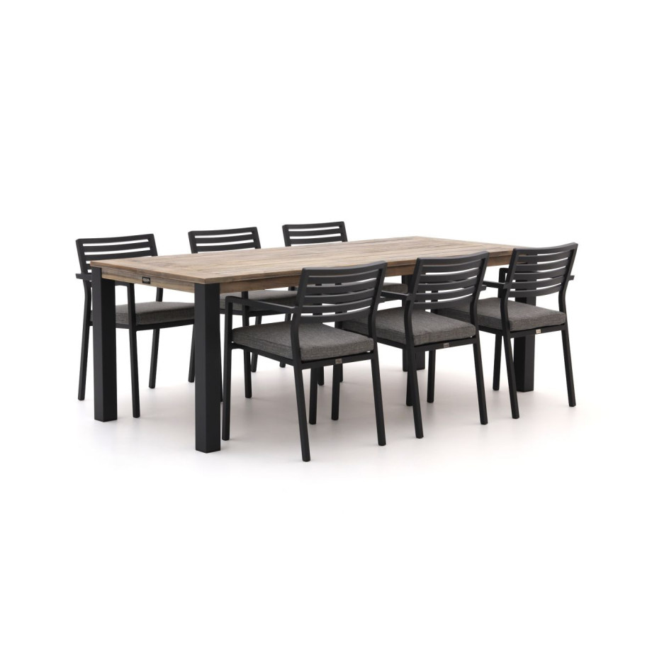 Bellagio Rumo/ROUGH-S 220cm dining tuinset 7-delig - Laagste prijsgarantie! afbeelding 1