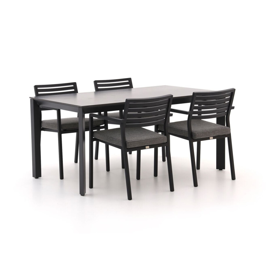Bellagio Rumo/Sestino 160cm dining tuinset 5-delig stapelbaar - Laagste prijsgarantie! afbeelding 1