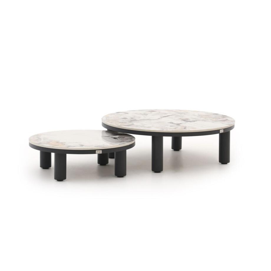 Bellagio Sarsina lounge tuintafelset ø85cm(h:27cm)/ø65cm (h:21cm) - Laagste prijsgarantie! afbeelding 1