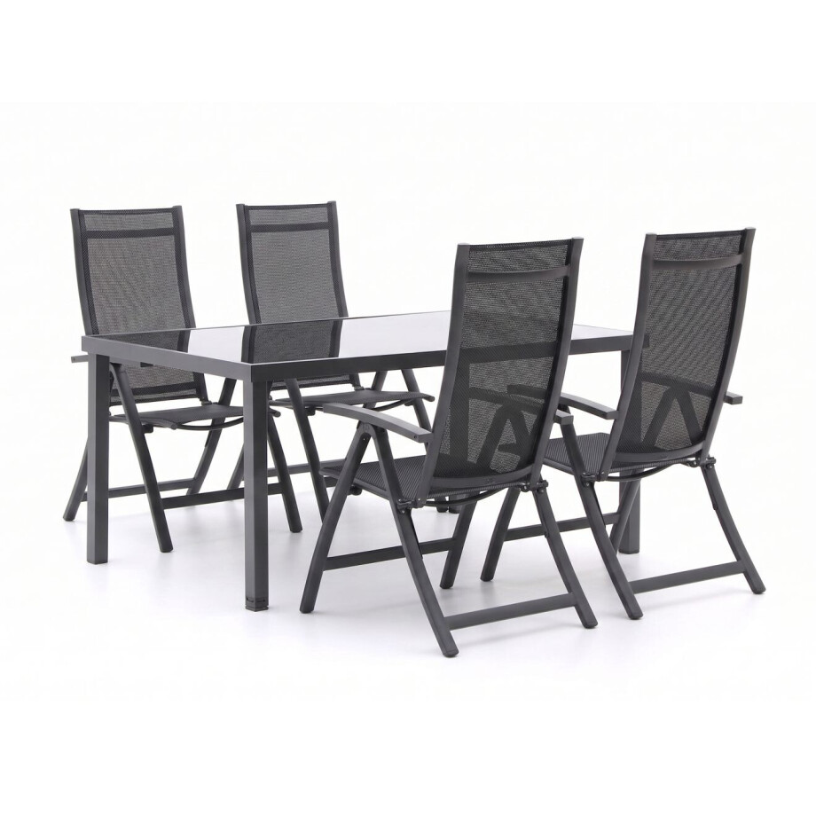 Bellagio Trappeto/Caluso 160cm dining tuinset 5-delig verstelbaar - Laagste prijsgarantie! afbeelding 1