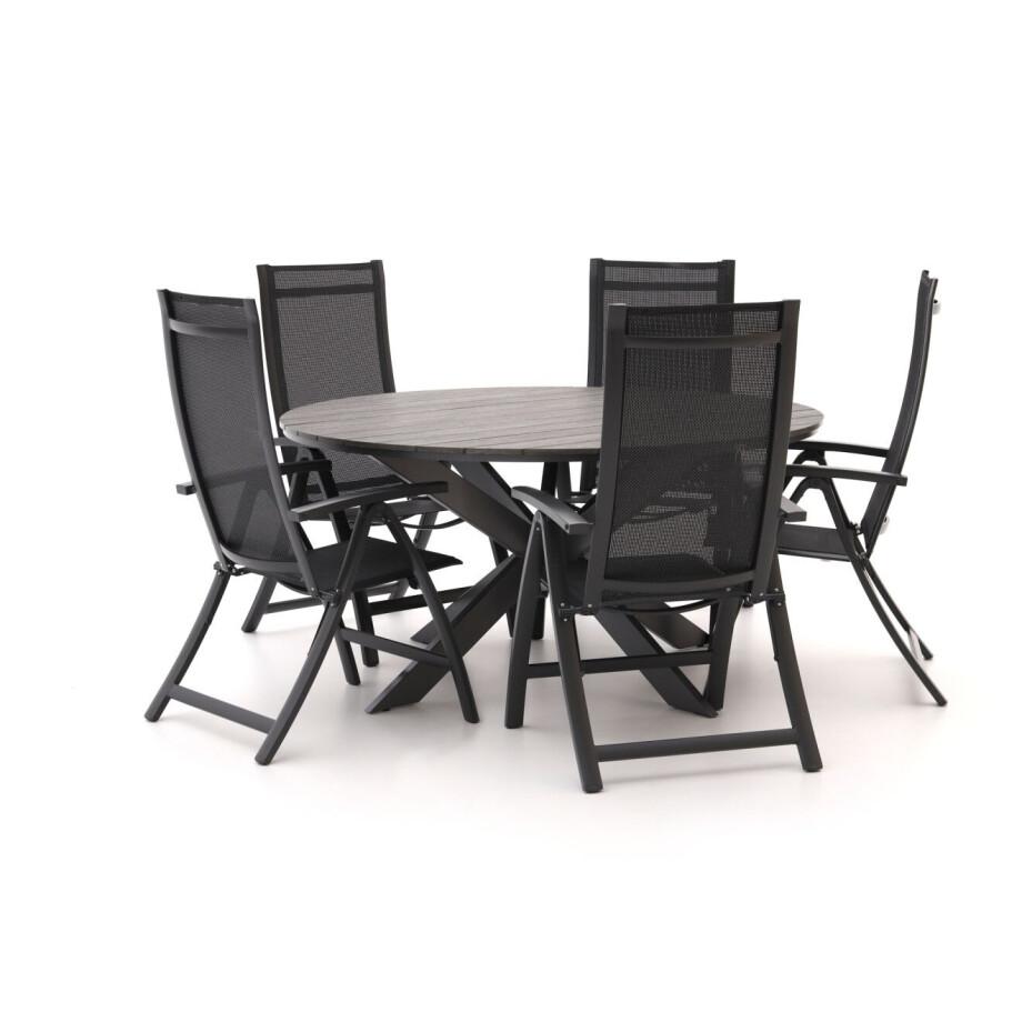 Bellagio Trappeto/Fidenza ø149cm dining tuinset 6-delig verstelbaar - Laagste prijsgarantie! afbeelding 1