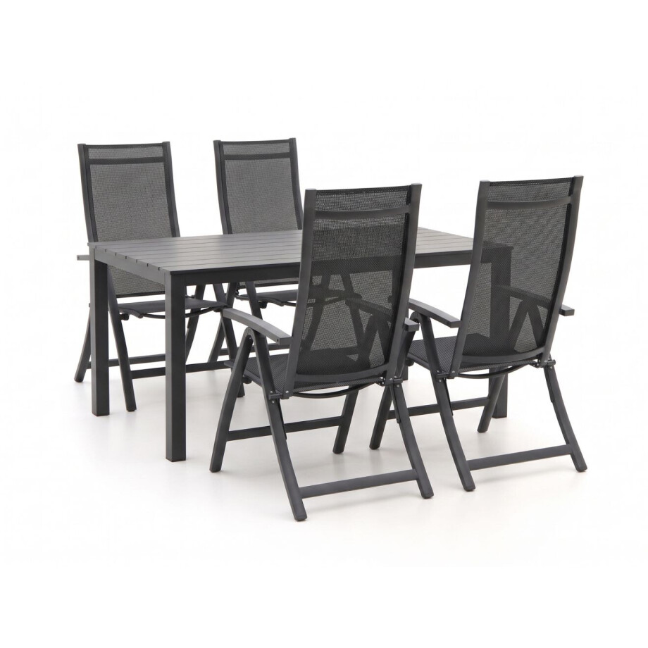 Bellagio Trappeto/Menzano 160cm dining tuinset 5-delig verstelbaar - Laagste prijsgarantie! afbeelding 1