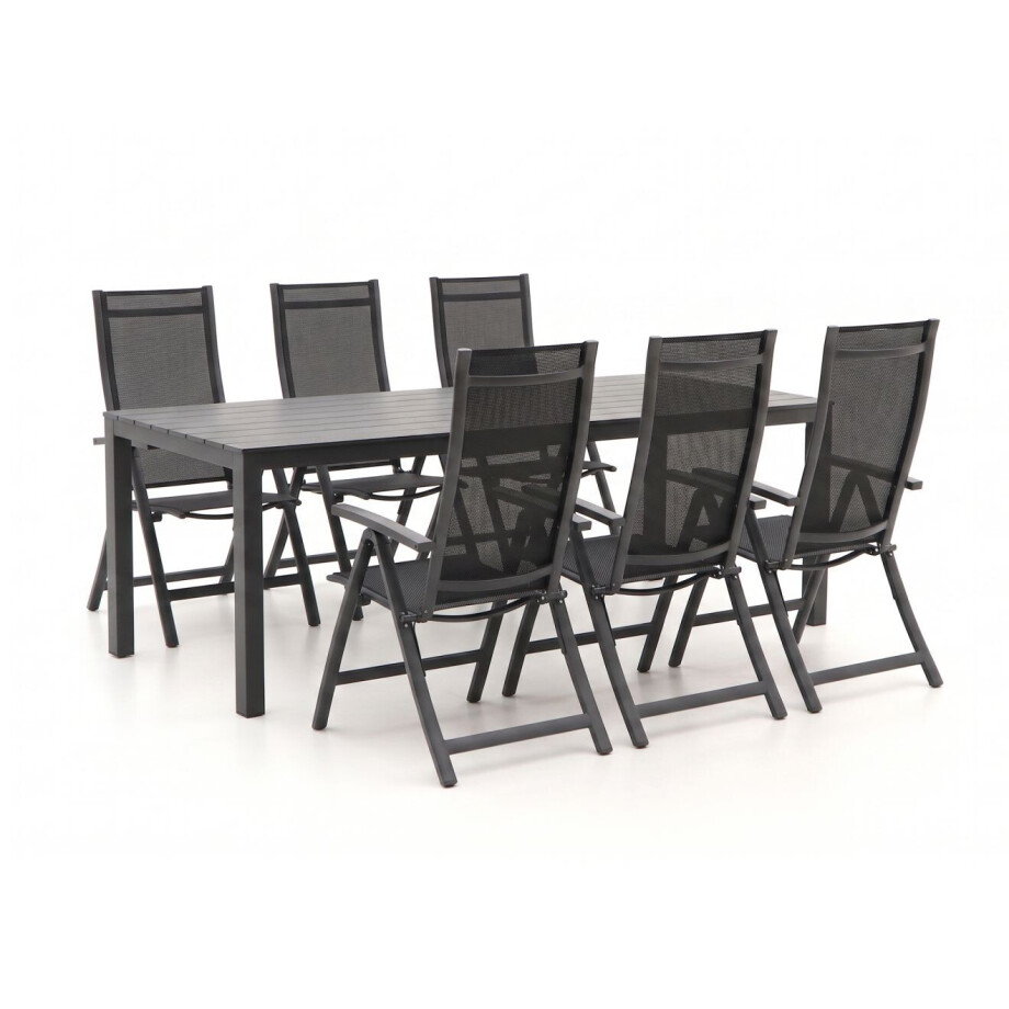 Bellagio Trappeto/Menzano 220cm dining tuinset 7-delig verstelbaar - Laagste prijsgarantie! afbeelding 1