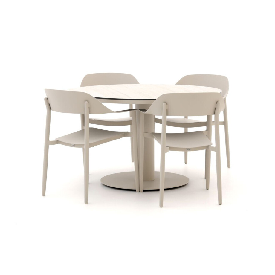 Bellagio Valli/La Fonte ø120cm dining tuinset 5-delig - Laagste prijsgarantie! afbeelding 1