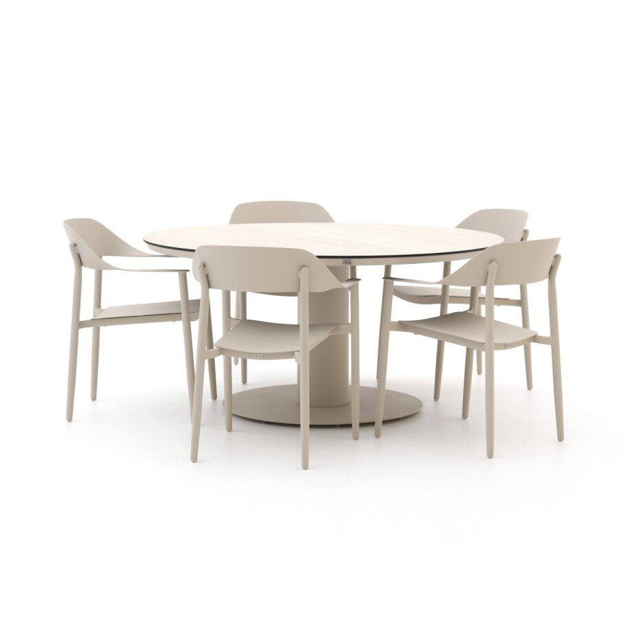 Bellagio Valli/La Fonte ø150cm dining tuinset 6-delig - Laagste prijsgarantie! afbeelding 1