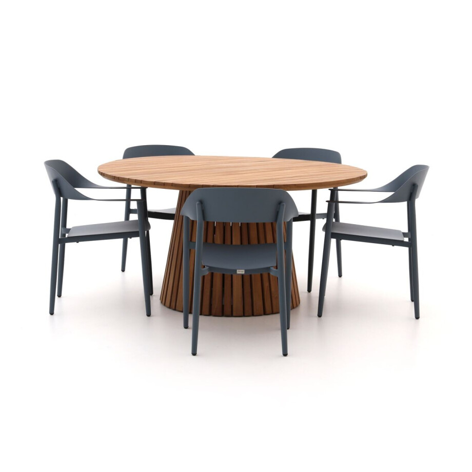 Bellagio Valli/Santa Severina ø150cm dining tuinset 6-delig stapelbaar - Laagste prijsgarantie! afbeelding 1