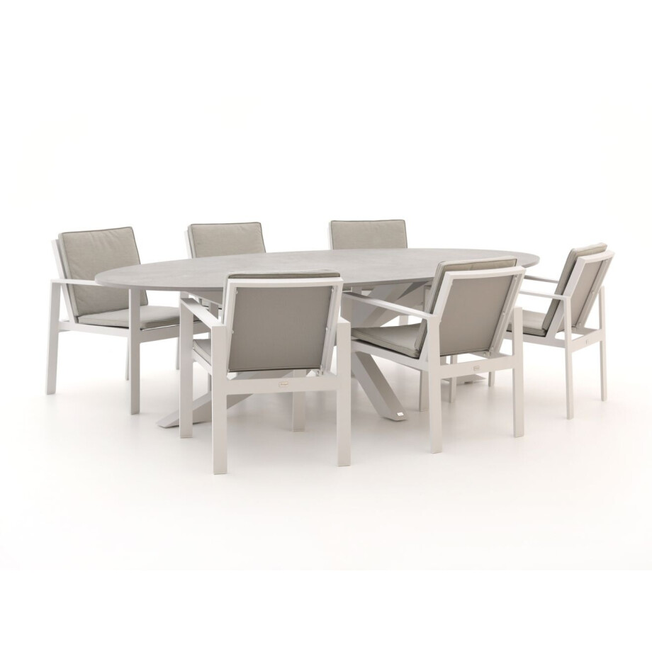 Bellagio Vezzano/Induno Ellips 280cm dining tuinset 7-delig - Laagste prijsgarantie! Bellagio Vezzano/Induno Ellips 280cm dining tuinset 7-delig - Laagste prijsgarantie! afbeelding 1