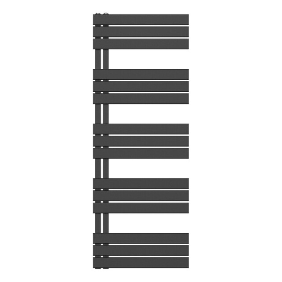 Belrad Handdoekradiator - links - aansluiting/comb - 1600X600mm- Zwart BUCZ1600600 Belrad Handdoekradiator - links - aansluiting/comb - 1600X600mm- Zwart BUCZ1600600 afbeelding 1
