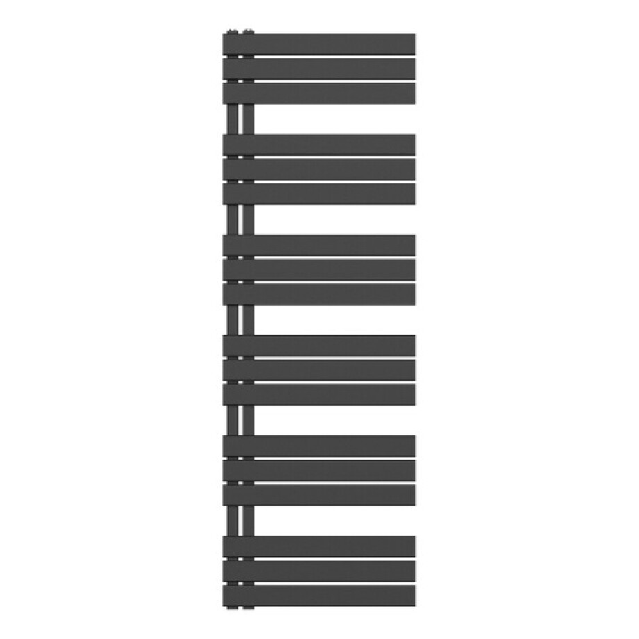 Belrad Handdoekradiator - links - aansluiting/comb - 1800X600mm- Zwart BUCZ1800600 afbeelding 1