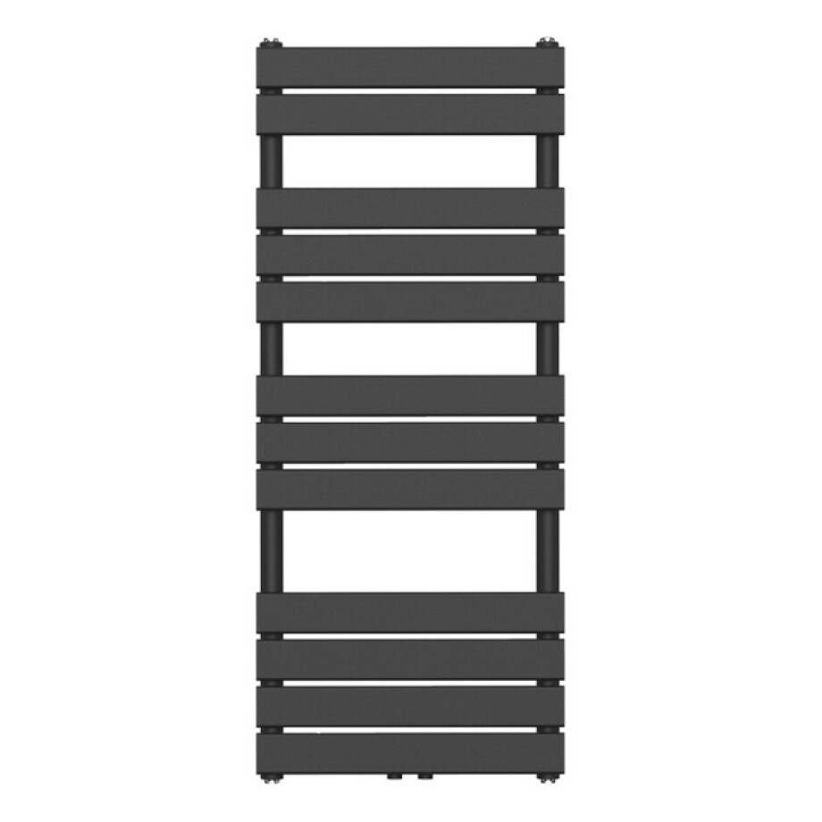 Belrad Handdoekradiator - middenaansluiting - 1200X500mm - Zwart BFRZ1200500 afbeelding 1