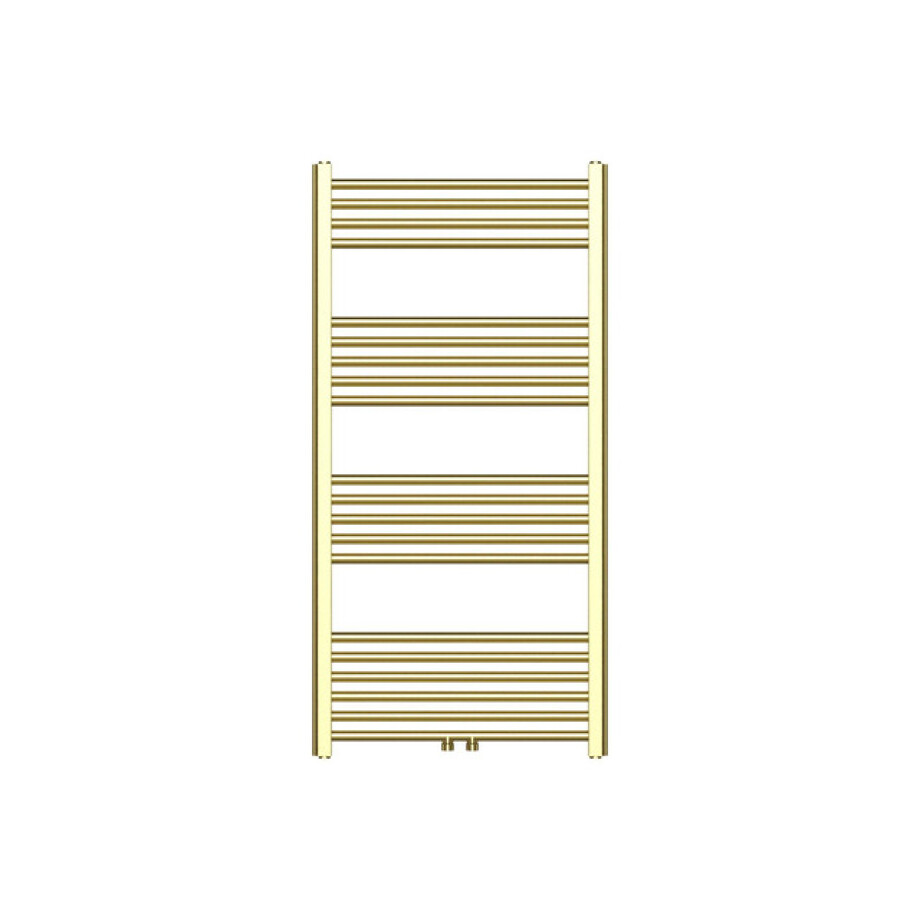 Belrad Handdoekradiator - middenaansluiting - 1200X600mm - 414Watt - Goud BWGO1200600 afbeelding 1