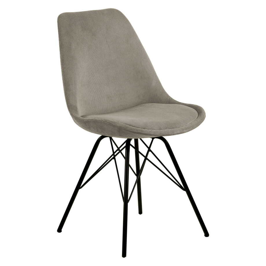 Bendt Eetkamerstoel 'Liva' Rib, kleur Beige Bendt Eetkamerstoel 'Liva' Rib, kleur Beige afbeelding 1