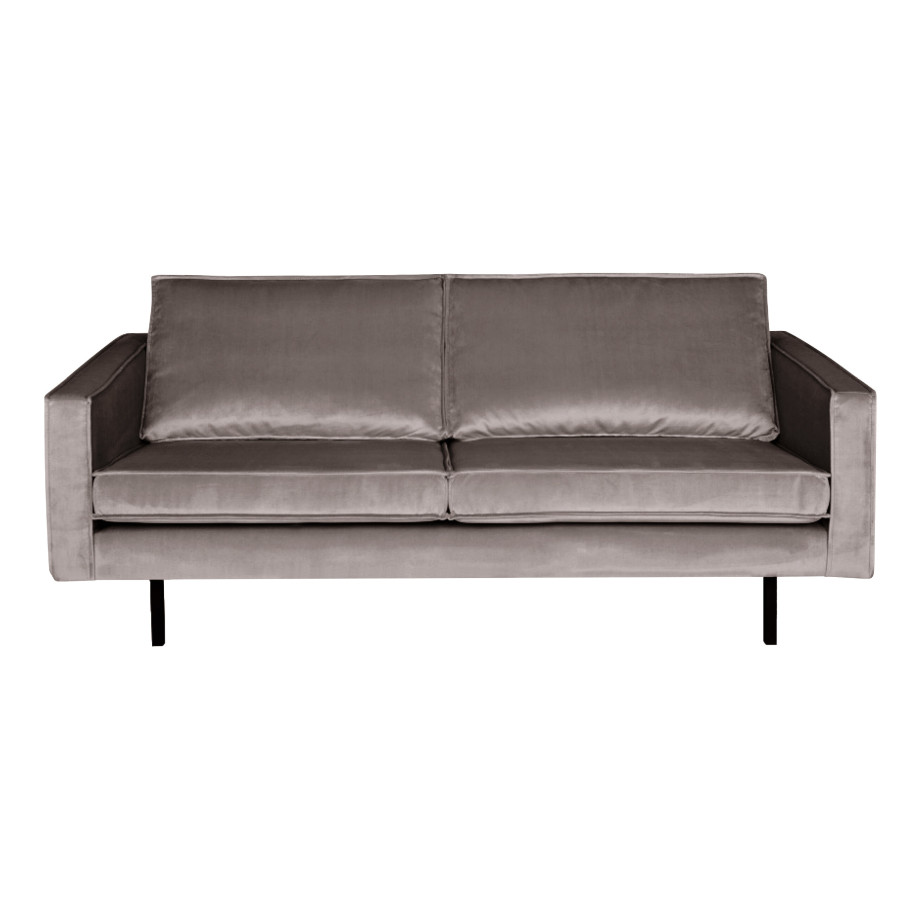 BePureHome Bank 2,5-zits 'Rodeo' Velvet, kleur Taupe afbeelding 1