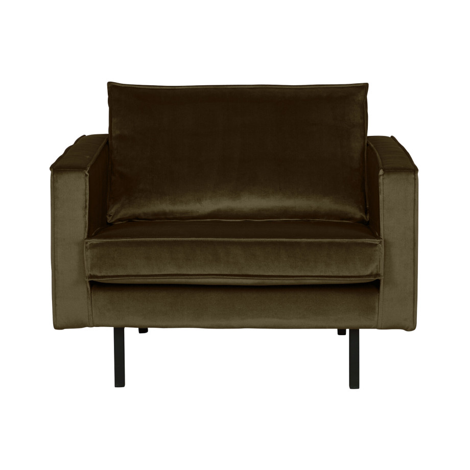 BePureHome Fauteuil 'Rodeo' Velvet, kleur Groen afbeelding 1