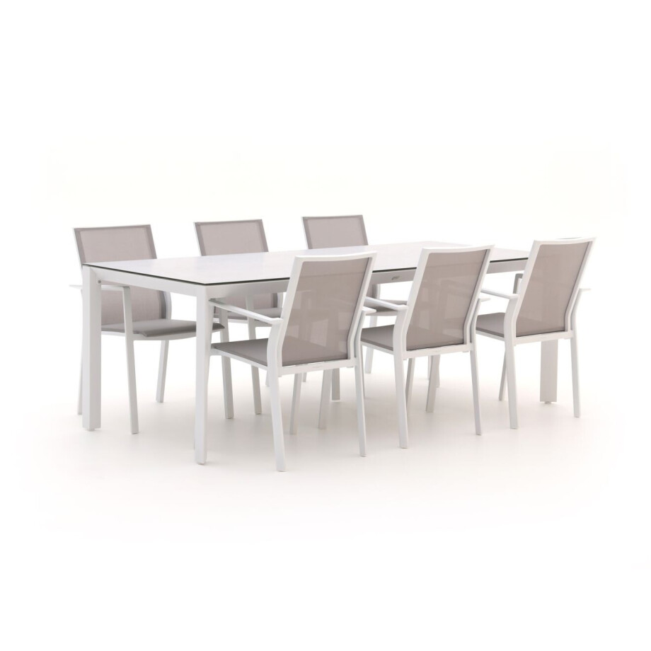 Bernstein Amberg/Veneto 220cm dining tuinset 7-delig  stapelbaar - Laagste prijsgarantie! afbeelding 1