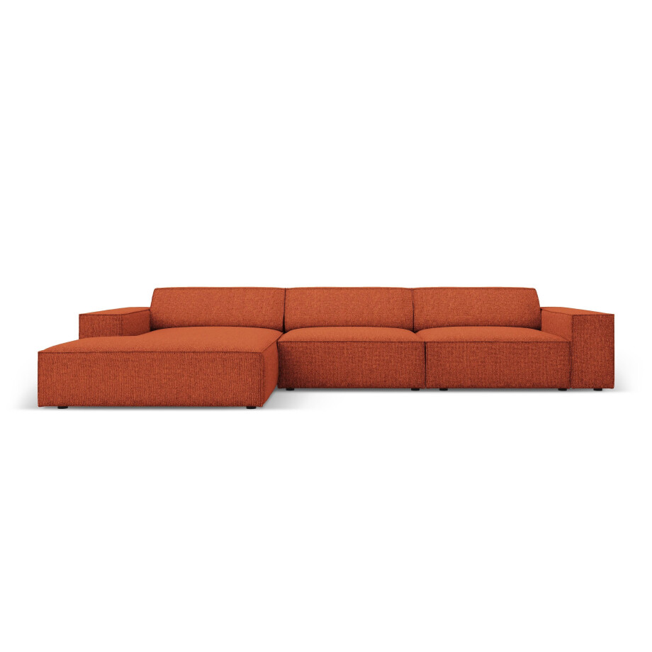 4-zitshoekbank Jodie links chenille | Micadoni Home afbeelding 1