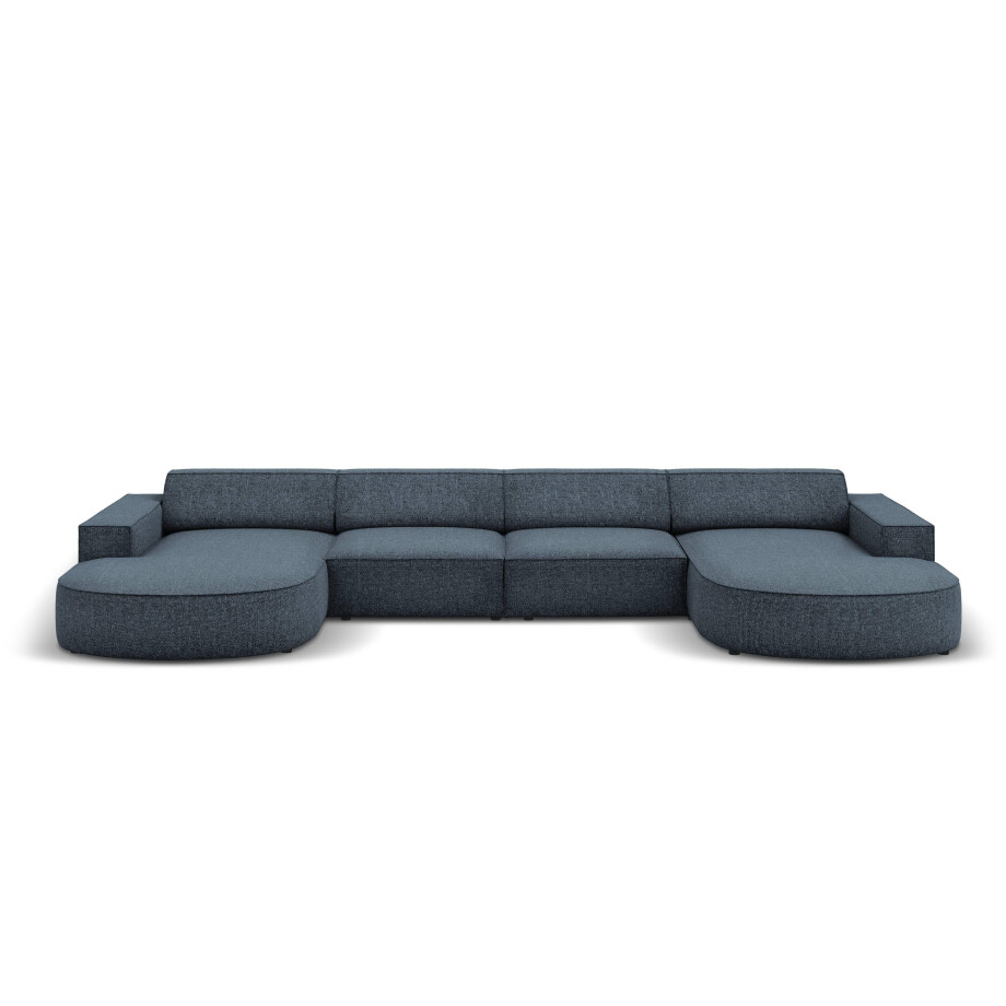 U-bank Jodie chenille afgerond | Micadoni Home afbeelding 1