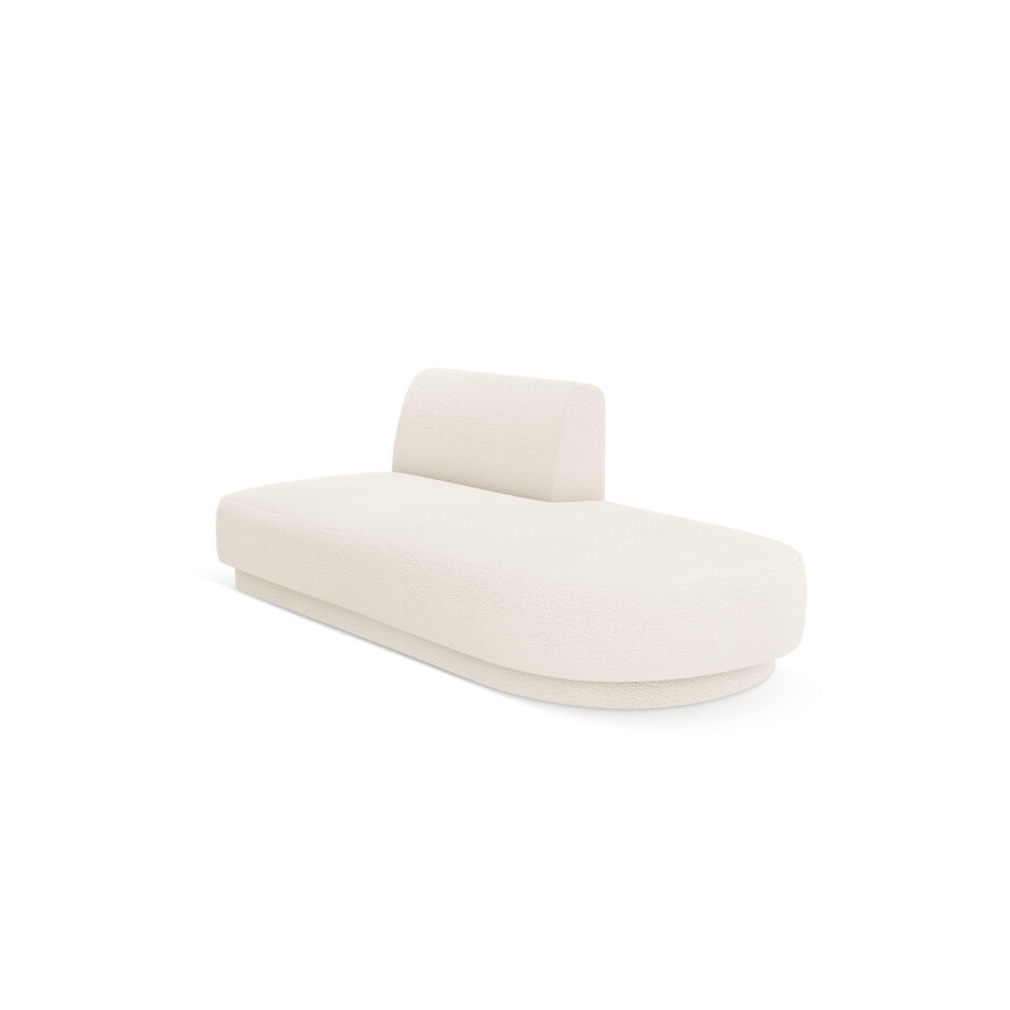 2-zits modulair zitelement Miley open rechterkant bouclé | Micadoni Limited Edition afbeelding 1