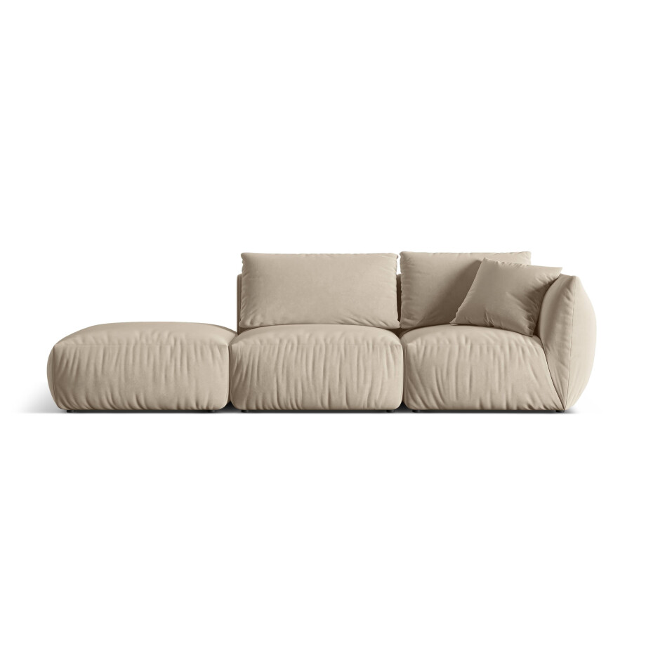Hoekbank Chris 3-zits rechts velvet | Micadoni afbeelding 1