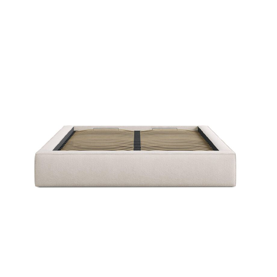 Bedframe met opbergvak Simon 140x200 bouclé | Micadoni afbeelding 1