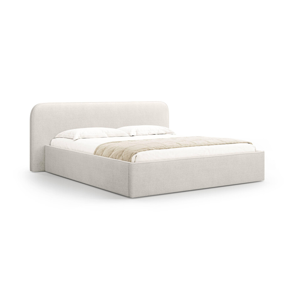 Bedframe met opbergvak Elizabeth 140x200 bouclé | Micadoni afbeelding 1