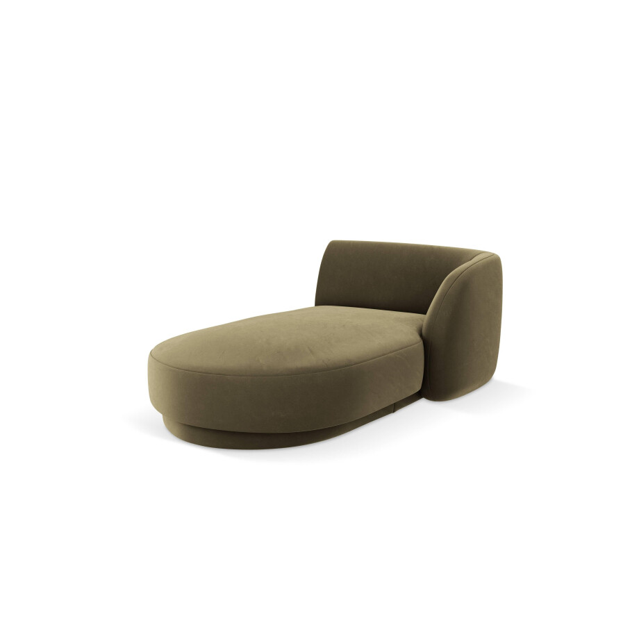 Chaise longue Miley rechts velvet | Micadoni Limited Edition afbeelding 1