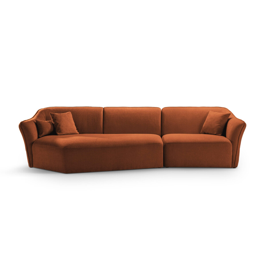 Hoekbank Hailey 5-zits links bouclé | Micadoni afbeelding 1