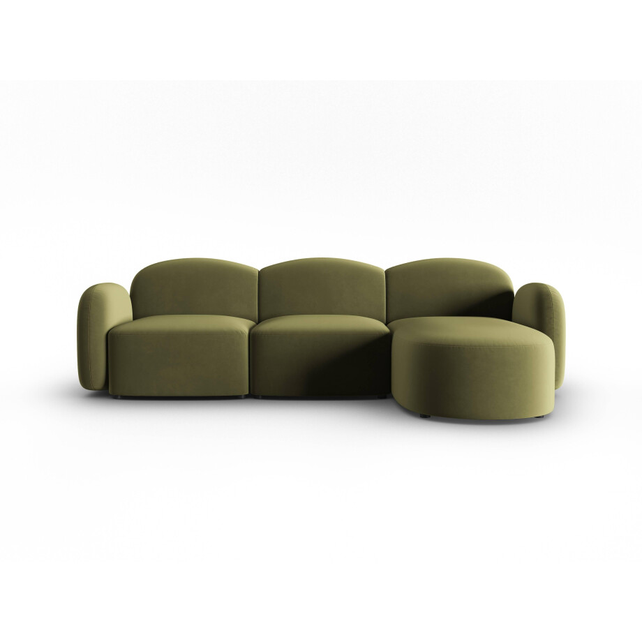 Hoekbank Blair rechts velvet | Micadoni Home afbeelding 1