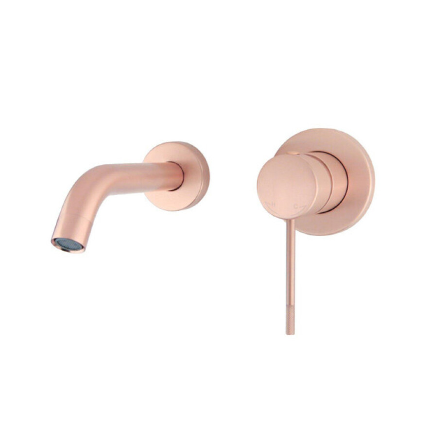 Best Design Exclusive Lyon Decorata inbouw wandmengkraan uitloop=20cm rosé mat goud 4010570 afbeelding 1