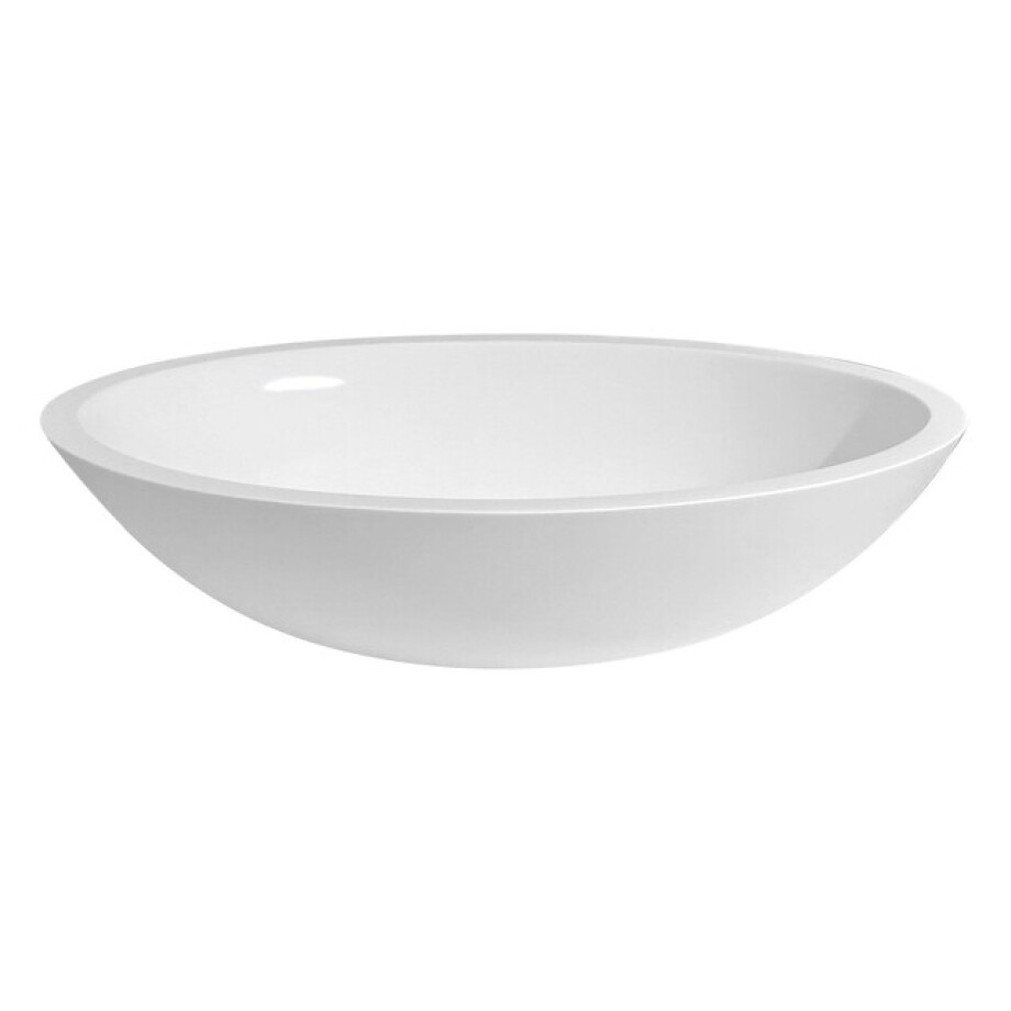 Best Design New Stone waskom 52x38cm met klikwaste Solid Surface hoogglans wit 3840250 Best Design New Stone waskom 52x38cm met klikwaste Solid Surface hoogglans wit 3840250 afbeelding 1