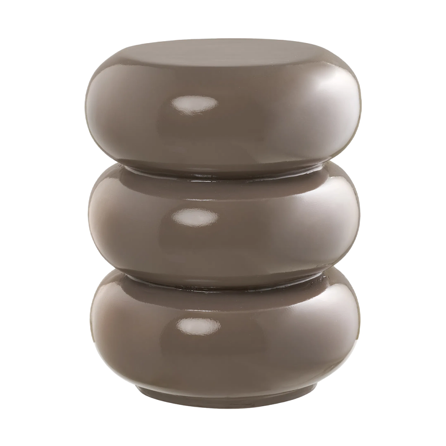 Beverly fiberglass ronde bijzettafel bruin - Ø 36 x 44 cm Beverly fiberglass ronde bijzettafel bruin - Ø 36 x 44 cm afbeelding 1