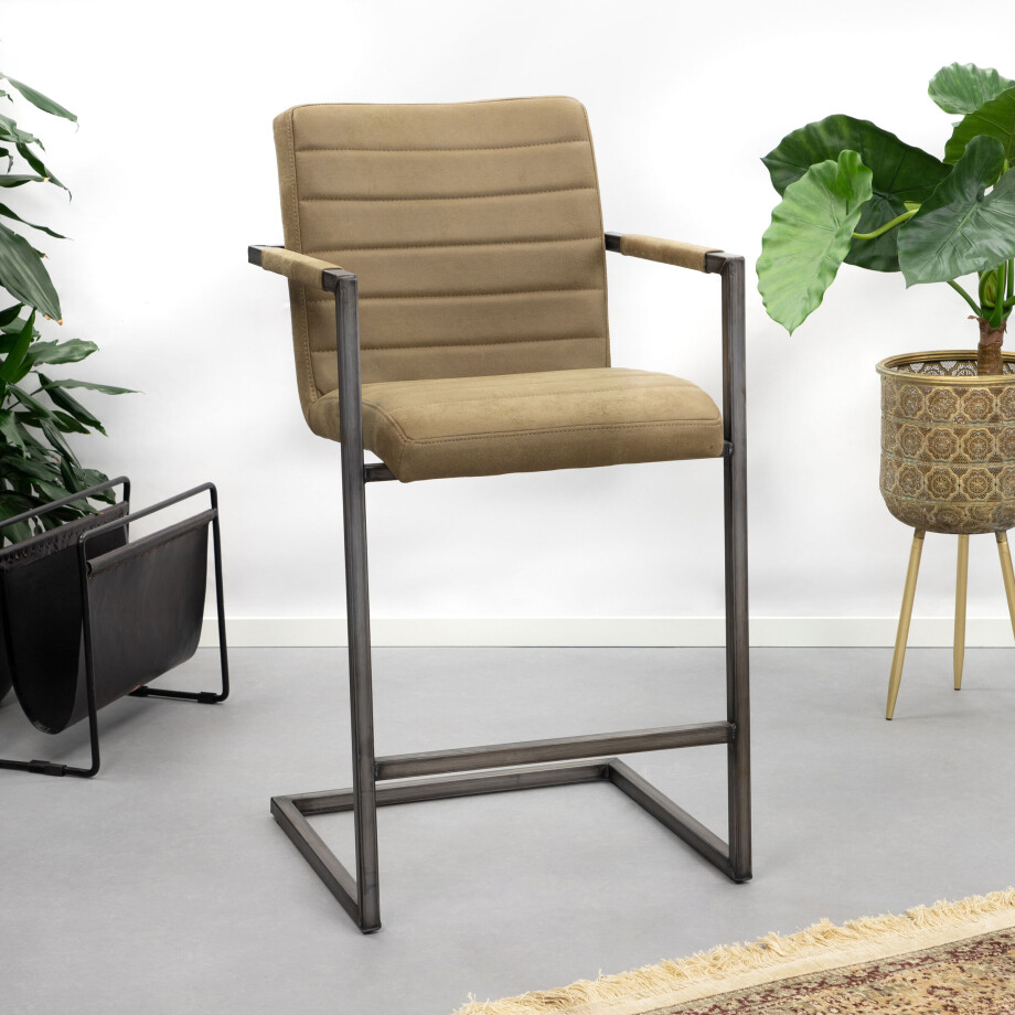 Tower Living Barkruk 'Rocca' (zithoogte 69cm), kleur groen Tower Living Barkruk 'Rocca' (zithoogte 69cm), kleur groen afbeelding 1