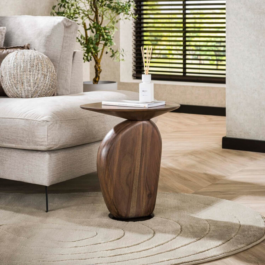 Bijzettafel Art Solid Massief acacia glaze brown afbeelding 1