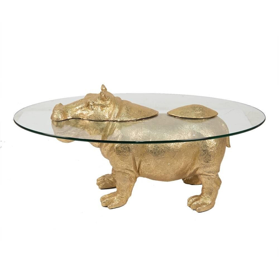Bijzettafel Bold Hippo | Clayre & Eef afbeelding 1