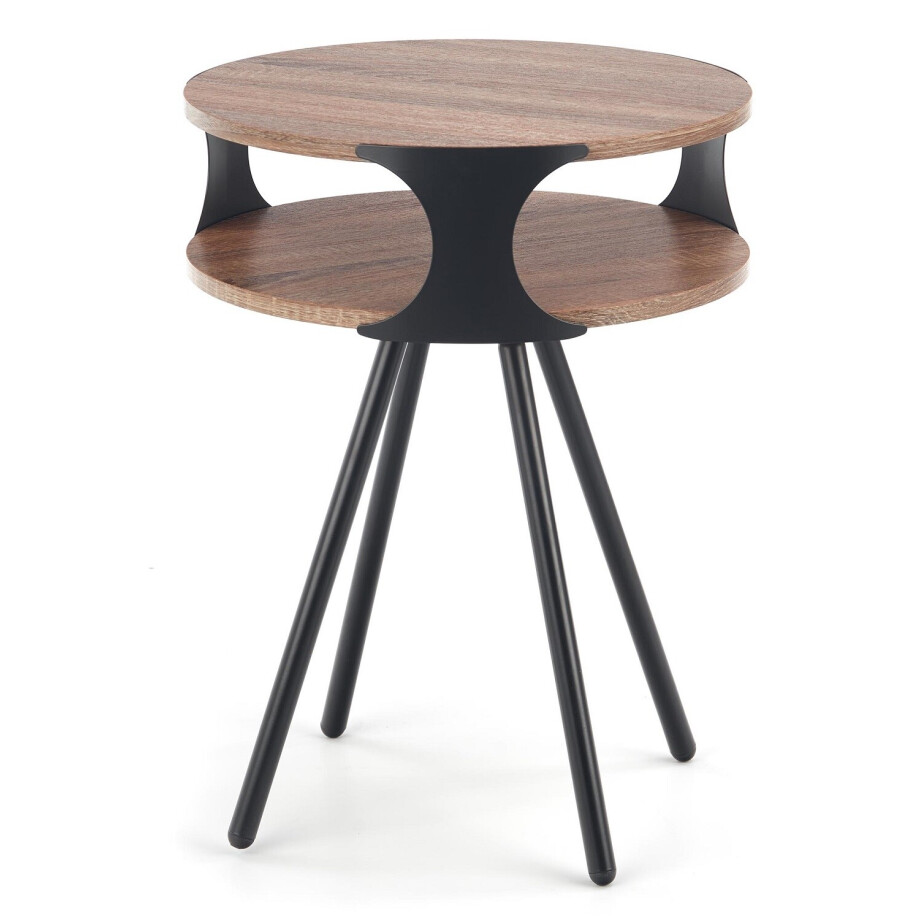 Bijzettafel Kirby 45x60x45 cm breed in donker sonoma eiken Bijzettafel Kirby 45x60x45 cm breed in donker sonoma eiken afbeelding 1