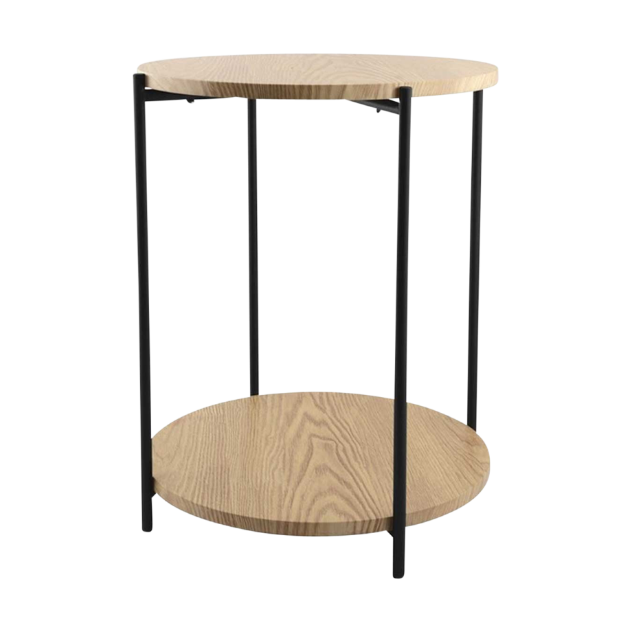 Lina houten bijzettafel naturel - Ø 40 cm Lina houten bijzettafel naturel - Ø 40 cm afbeelding 1