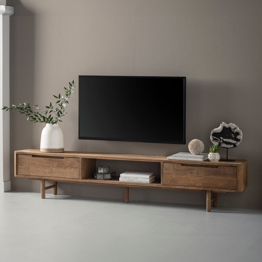 DTP Home TV-meubel 'Bliss' Teakhout, 200cm afbeelding 