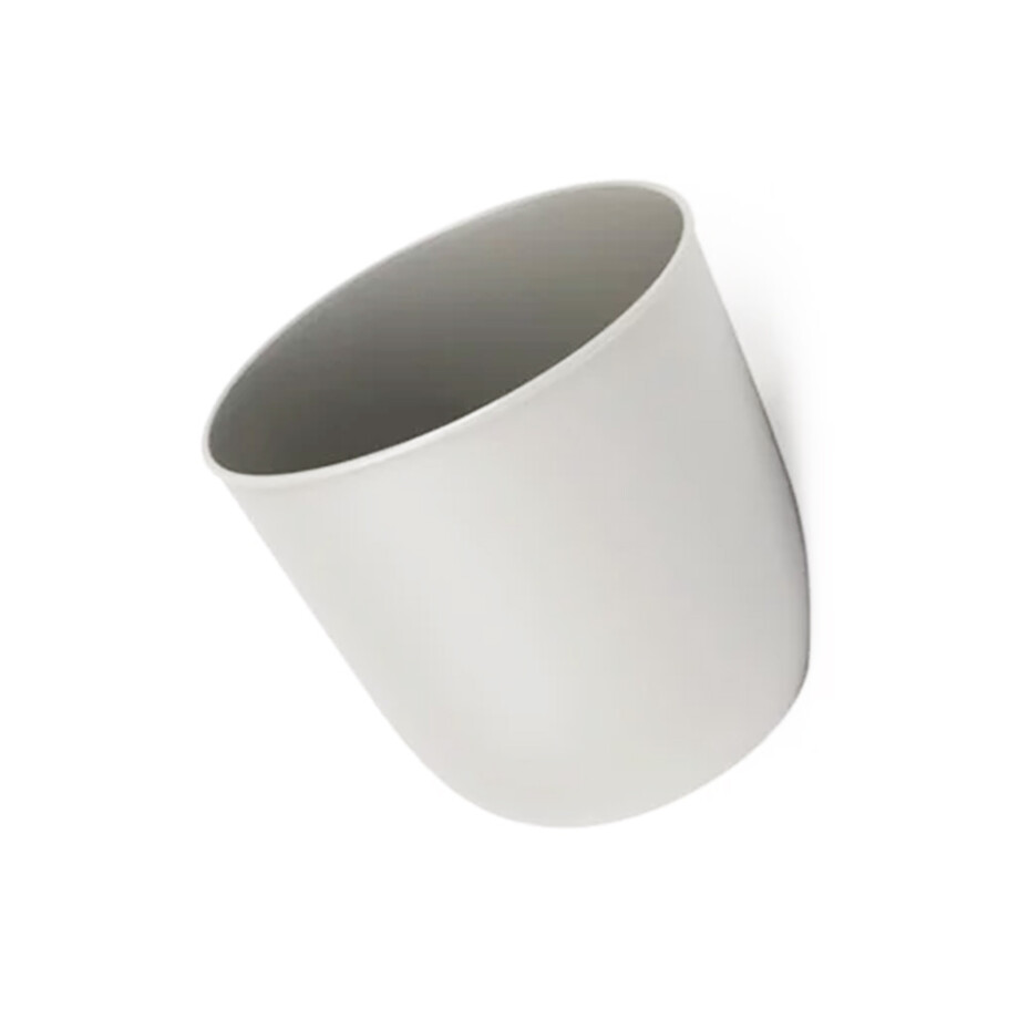 QUVIO Bloempot voor aan de wand - Diameter 15 cm - Lichtgrijs afbeelding 1