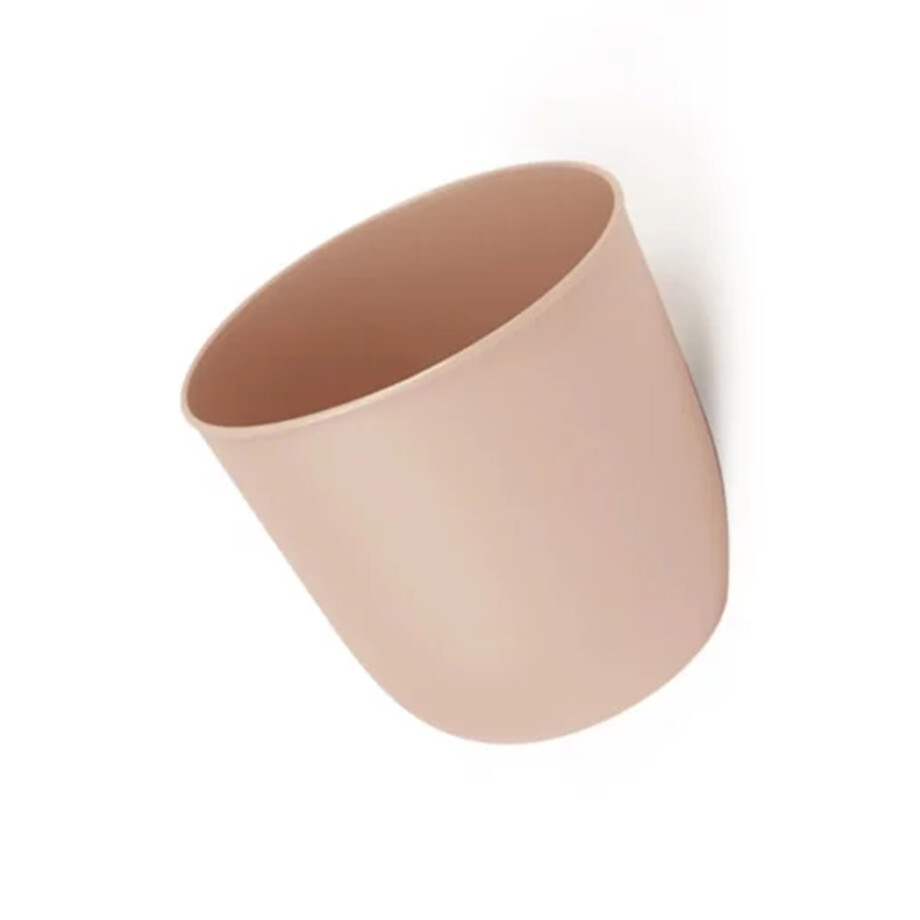 QUVIO Bloempot voor aan de wand - Diameter 15 cm - Poederroze afbeelding 1