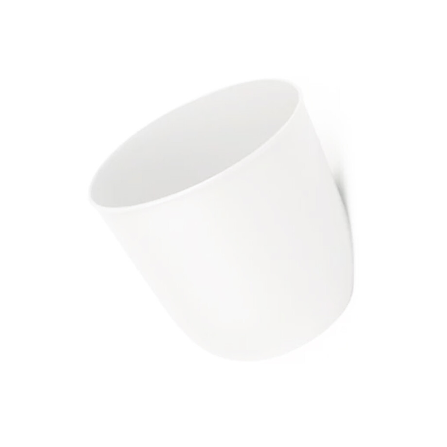 QUVIO Bloempot voor aan de wand - Diameter 15 cm - Wit afbeelding 1