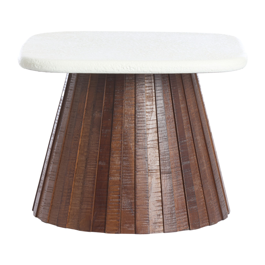 Light & Living Bijzettafel 'Okato' Teakhout, 35cm hoog afbeelding 